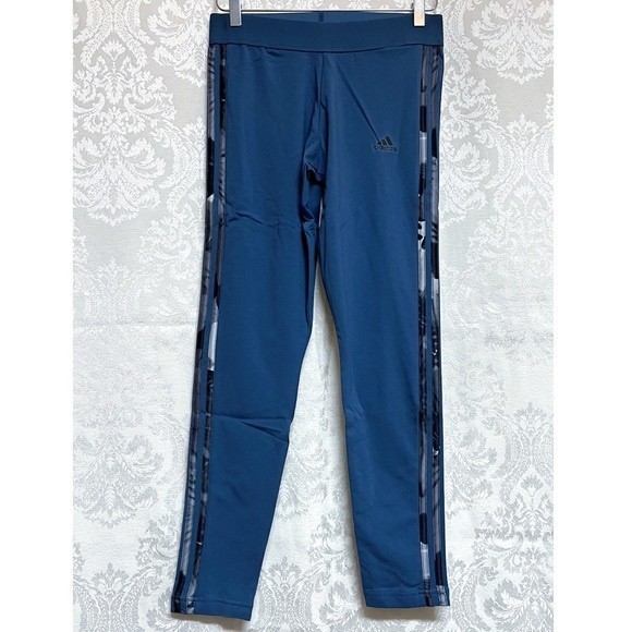 Adidas Women's NWT Essential 3-Stripe High-Waisted Leggings Size M Athleisure - Picture 2 of 7